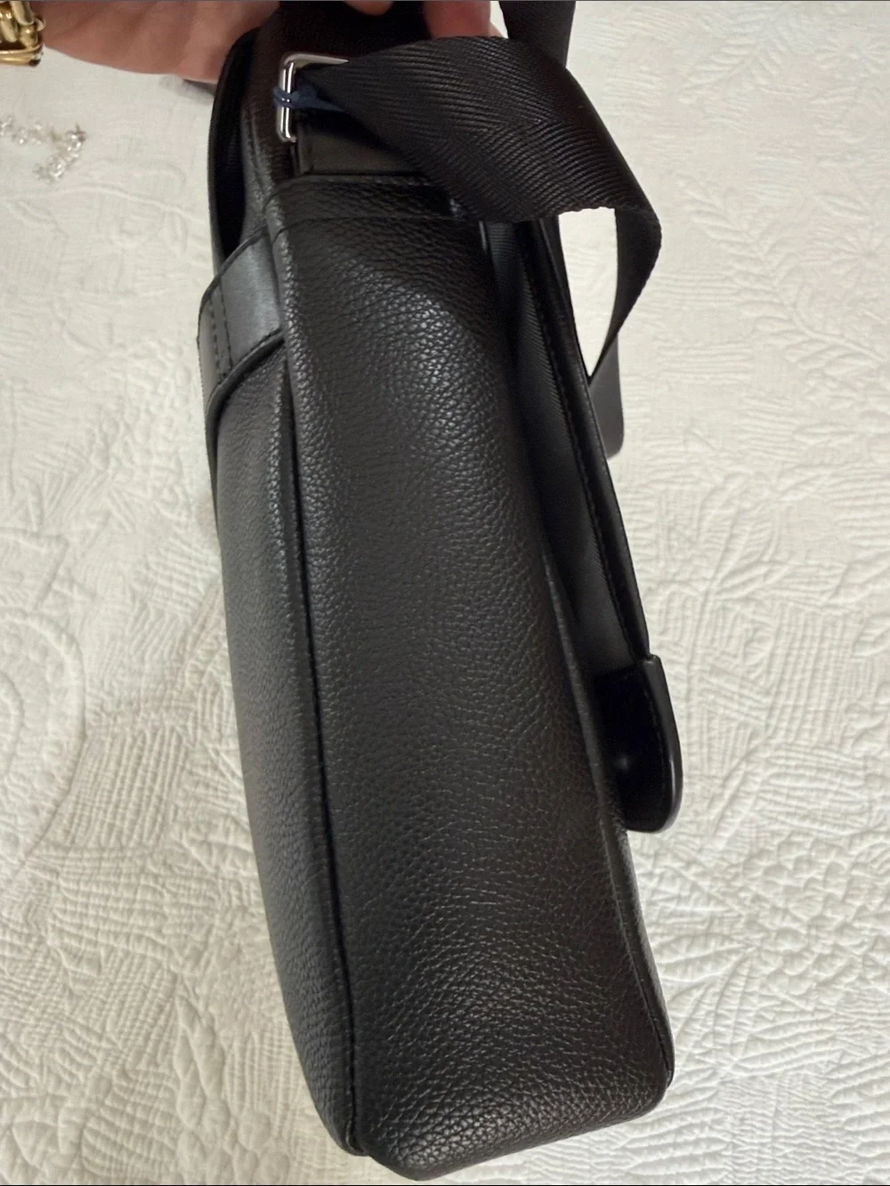 Cole Haan Triboro Messenger Black LeatherBag